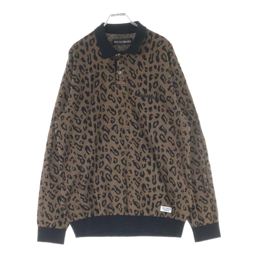 WACKO MARIA（ワコマリア） 24AW LEOPARD KNIT POLO SHIRT 24FW-WMK