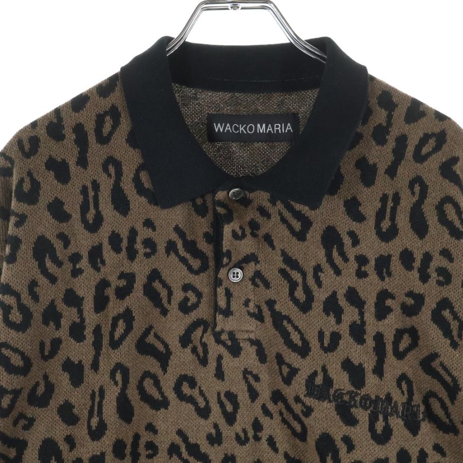 WACKO MARIA（ワコマリア） 24AW LEOPARD KNIT POLO SHIRT 24FW-WMK