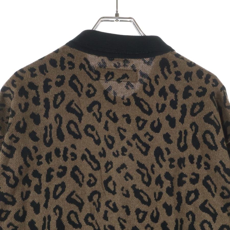 WACKO MARIA（ワコマリア） 24AW LEOPARD KNIT POLO SHIRT 24FW-WMK