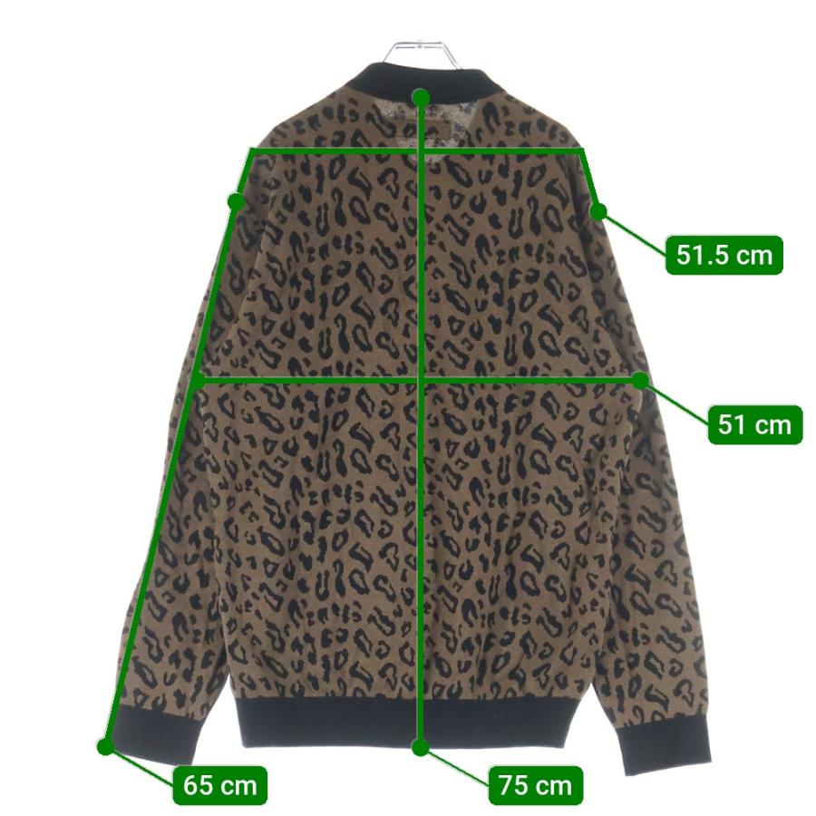 WACKO MARIA（ワコマリア） 24AW LEOPARD KNIT POLO SHIRT 24FW-WMK