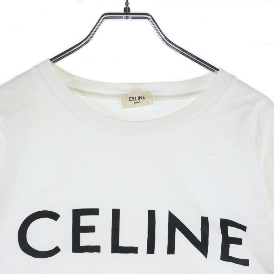 CELINE（セリーヌ） フロントロゴプリント 半袖クロップドTシャツ