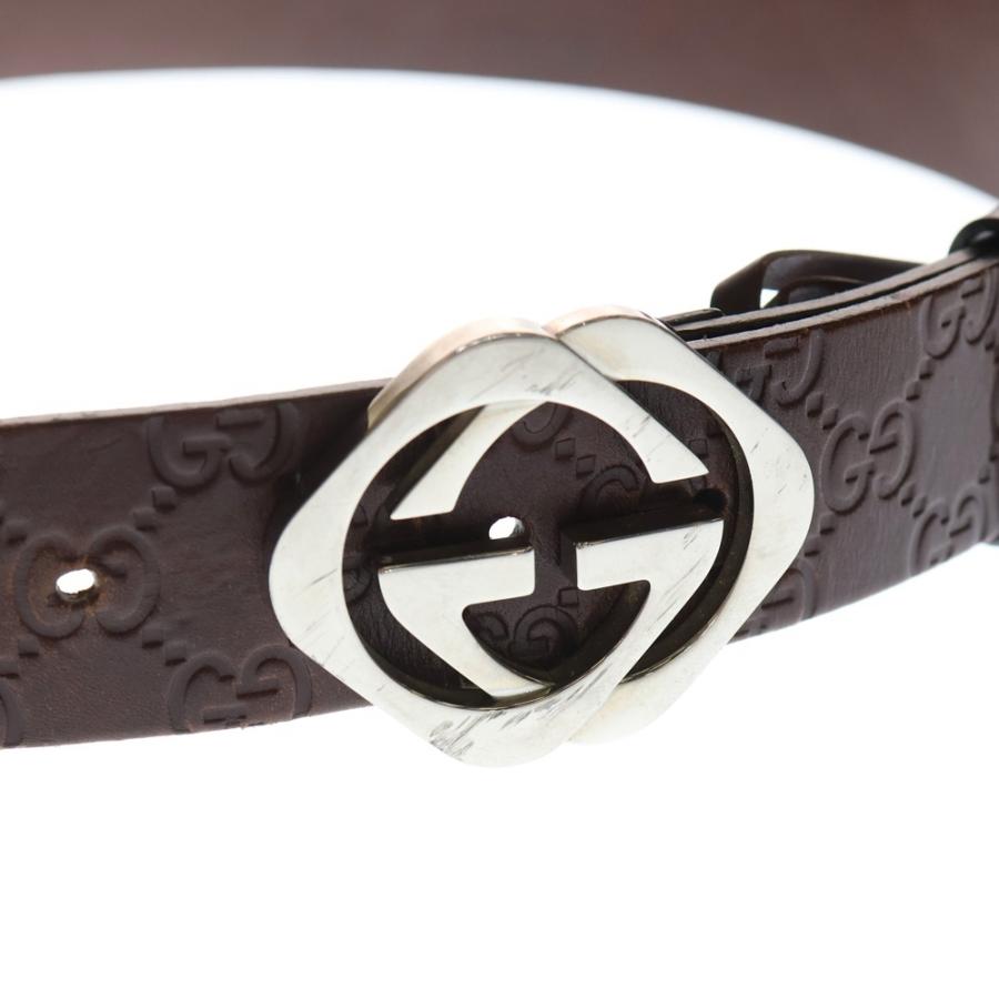 希少 GUCCI（グッチ）182320 グッチシマ GGバックル レザー ベルト GUCCI（グッチ） GGロゴ レザーベルト 182320 ブラウン : BRING Yahoo