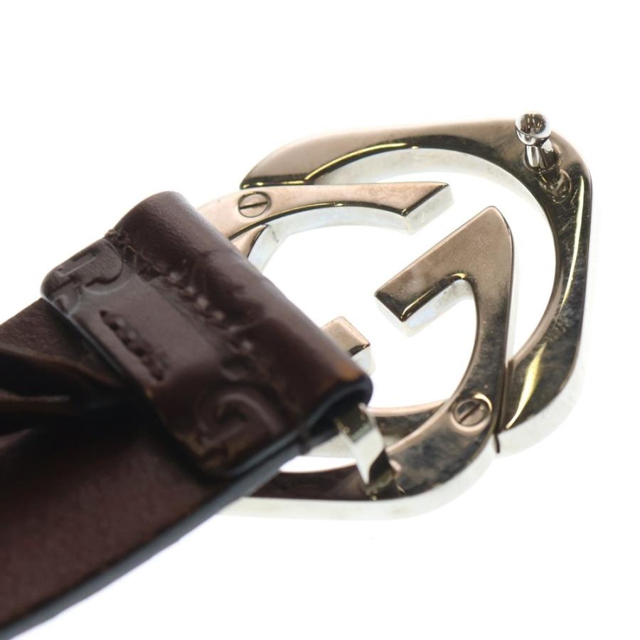 希少 GUCCI（グッチ）182320 グッチシマ GGバックル レザー ベルト GUCCI（グッチ） ベルト 90・86 グッチシマ レザー ブラック 182320