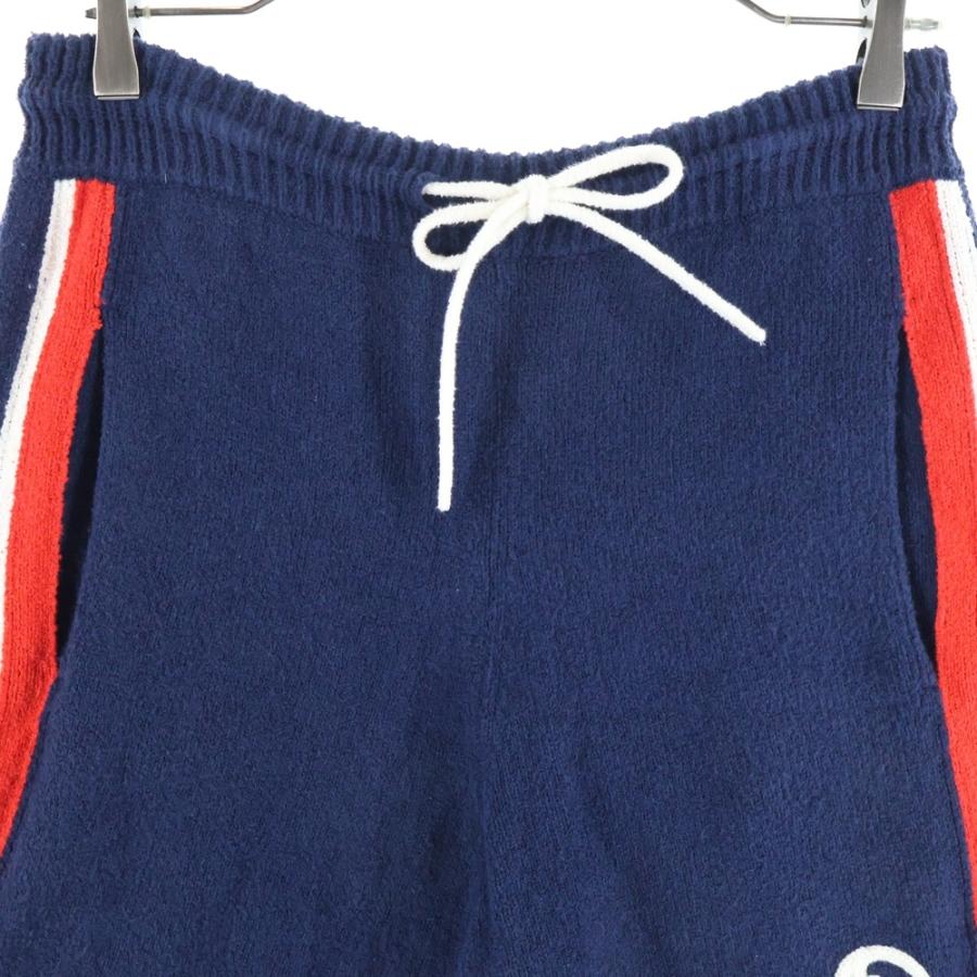 新品GUCCI GGスター パイル地 ショートパンツ GUCCI（グッチ） パイル生地 サイドライン ショートパンツ ネイビー