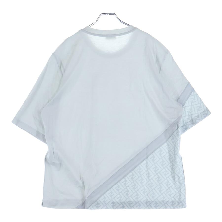 FENDI（フェンディ） 23SS FF柄 ズッカ切替オーバーサイズ半袖Tシャツ 