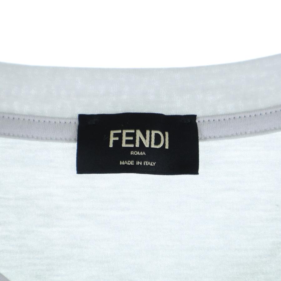 FENDI（フェンディ） 23SS FF柄 ズッカ切替オーバーサイズ半袖Tシャツ