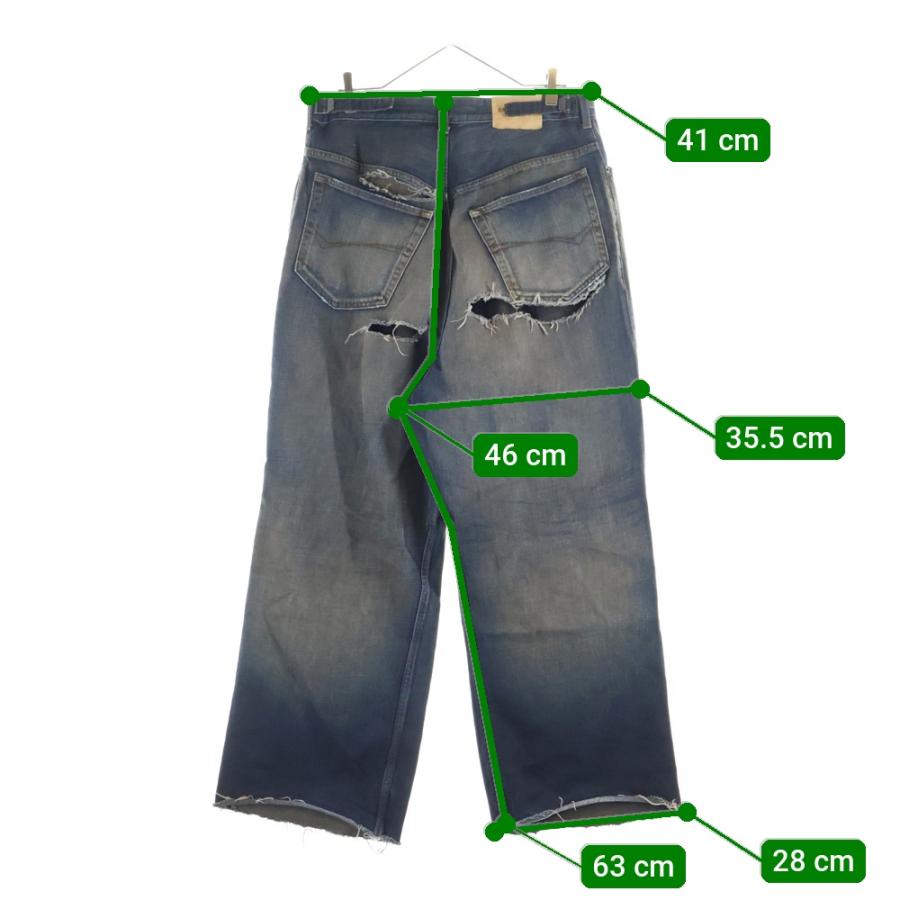 BALENCIAGA（バレンシアガ） 22AW Destroy Skate Denim Pants 697828