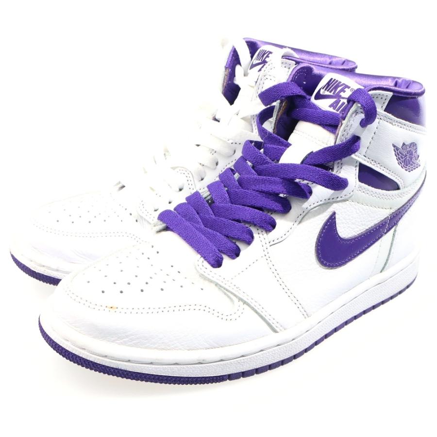 Air Jordan ハイカット シューズ パープル/ホワイト　未使用 NIKE（ナイキ） Women's Air Jordan 1 High OG ウィメンズ エア