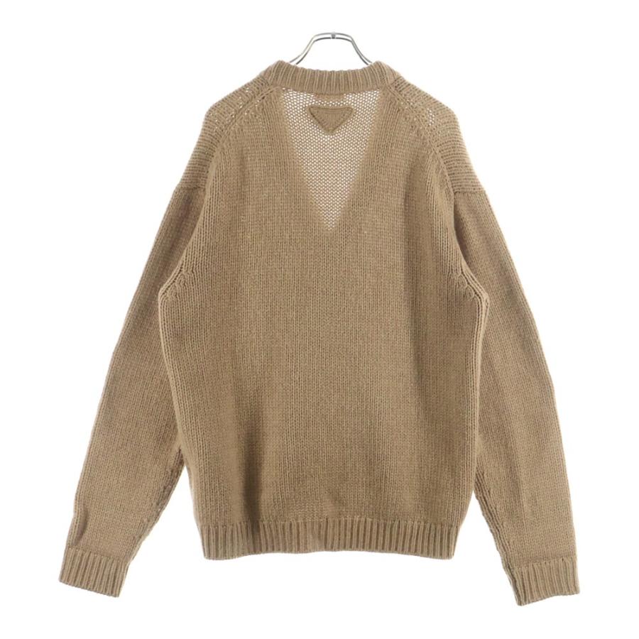 PRADA（プラダ） 23AW キャメルニットカーディガン UMG247 S232 13F7