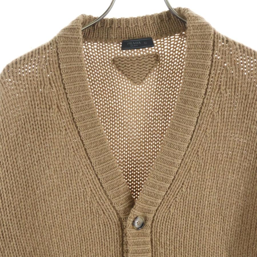 PRADA（プラダ） 23AW キャメルニットカーディガン UMG247 S232 13F7