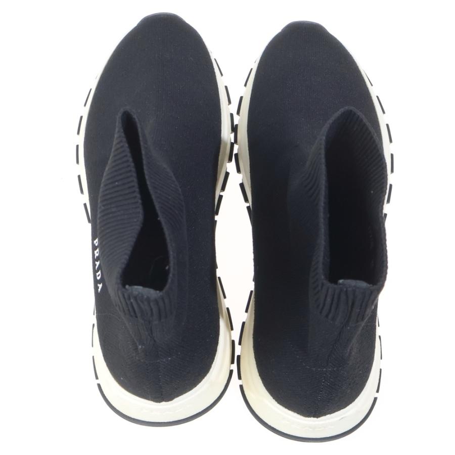 PRADA（プラダ） ロゴハイカットソックススニーカー 1T715L ブラック