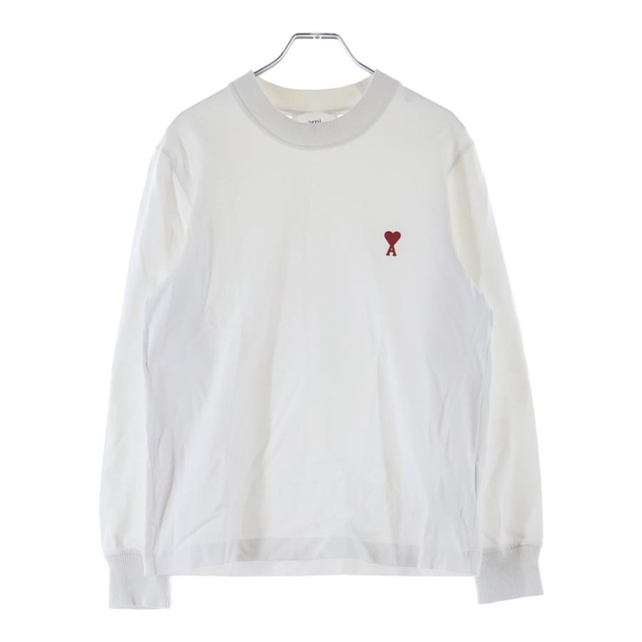 ami paris アミパリス Tシャツ　レディース 長袖 クルーネック 刺繍 AMI Alexandre Mattiussi ami paris アミパリス Tシャツ BFUTS235.724