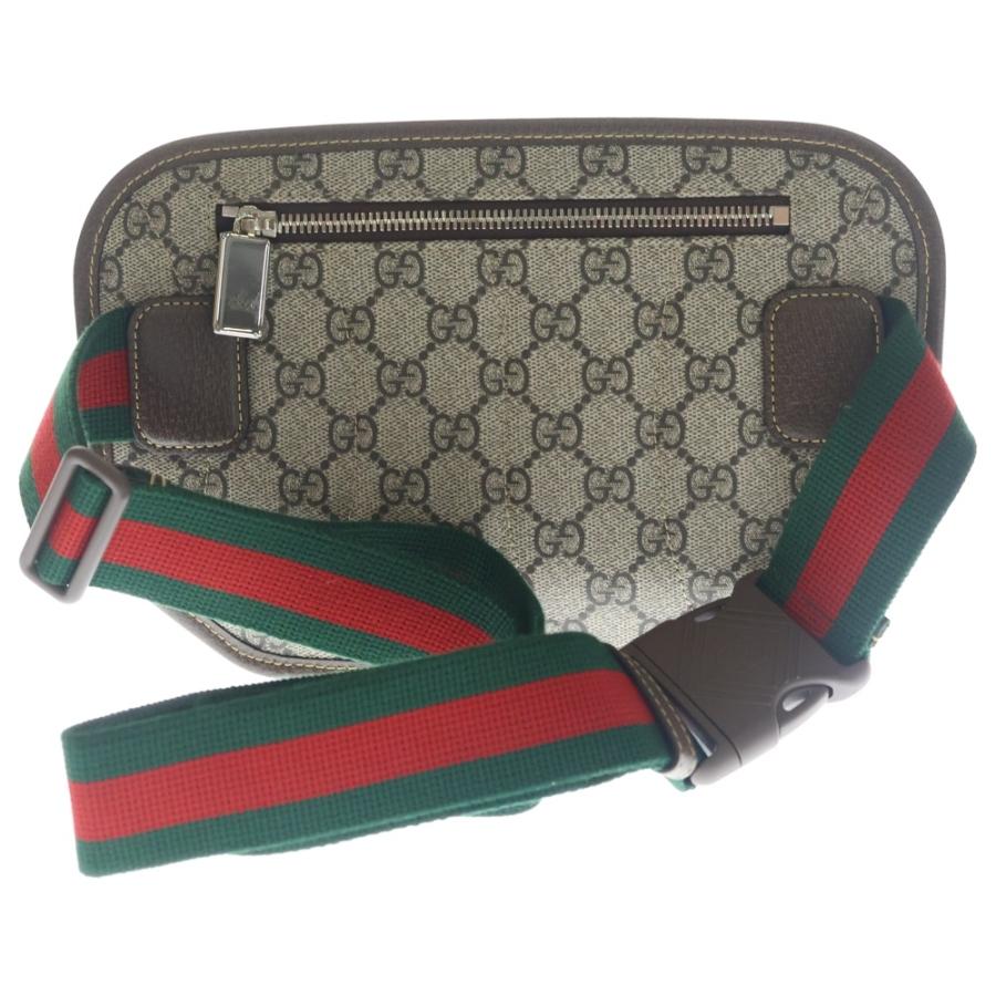 GUCCI（グッチ） GGスプリーム ボディバッグ ウエストポーチ ブラウン