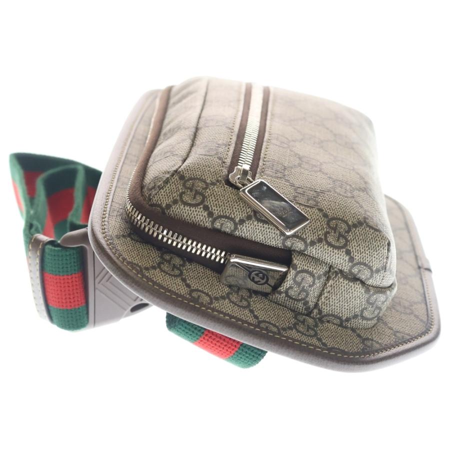 GUCCI（グッチ） GGスプリーム ボディバッグ ウエストポーチ ブラウン