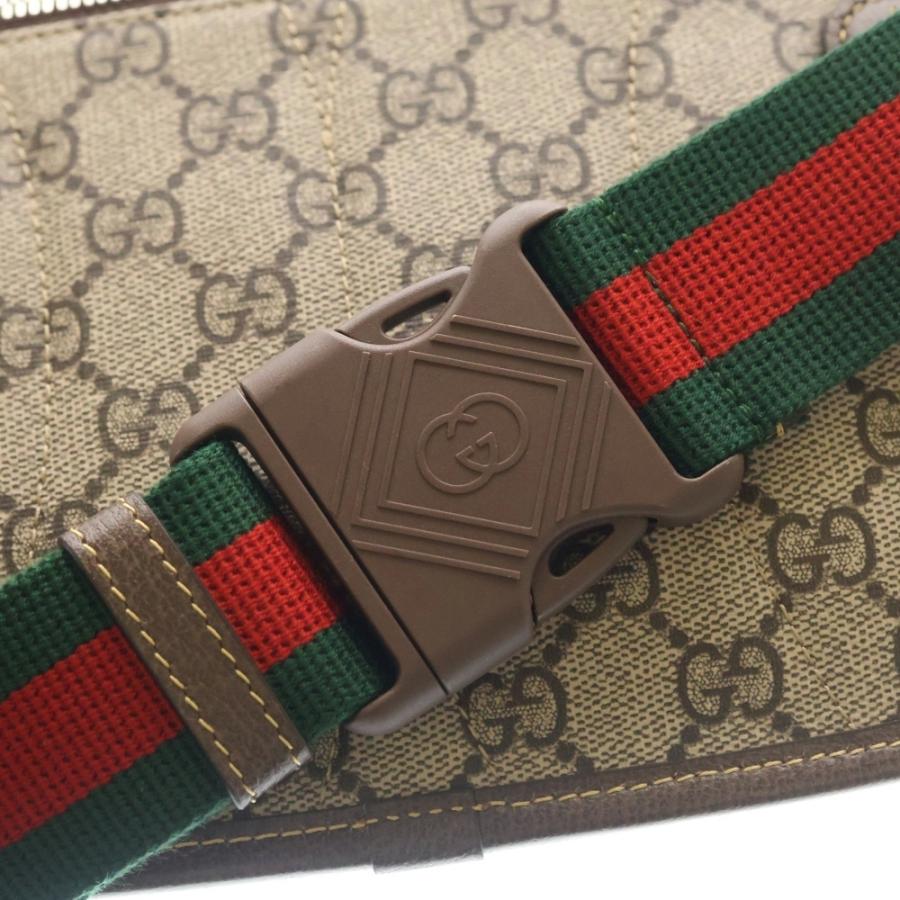 GUCCI（グッチ） GGスプリーム ボディバッグ ウエストポーチ ブラウン