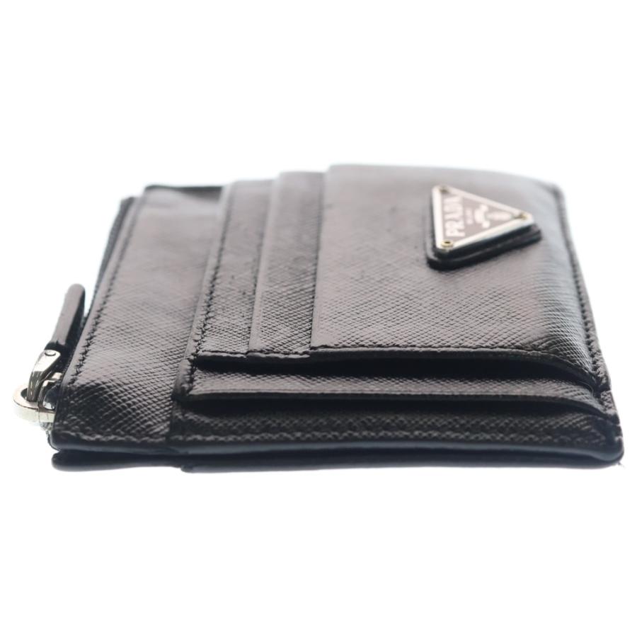■美品■　プラダ カード フラグメント ケース サフィアーノ レザー ブラック 2MC067 【391453】3 PRADA - □美品□ プラダ カード フラグメント ケース サフィアーノ