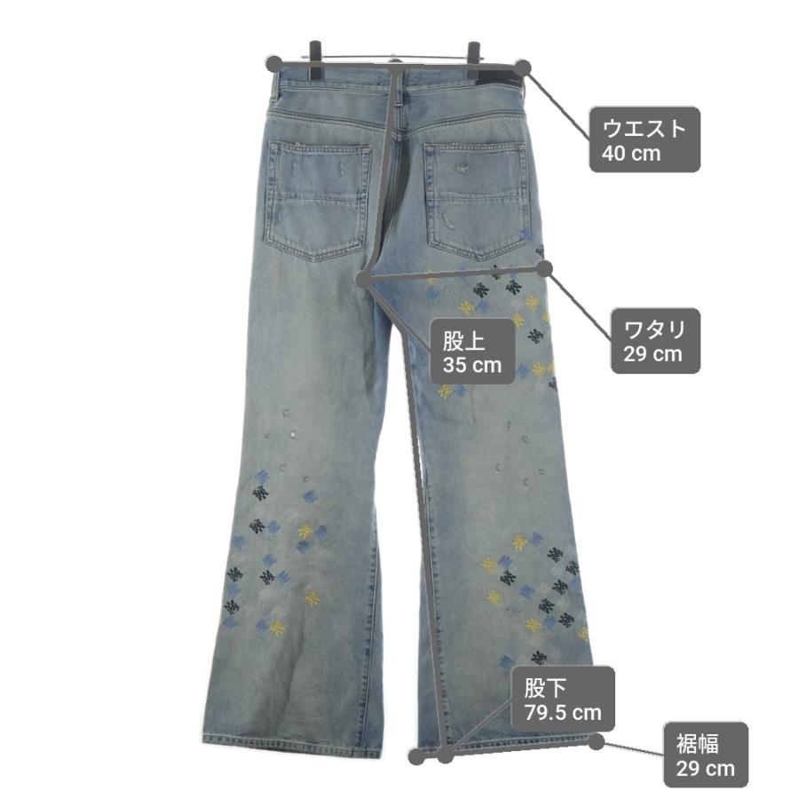 AMIRI（アミリ） 25SS MA QUAD EMBROIDERED FLARE / IND ロゴ刺繍