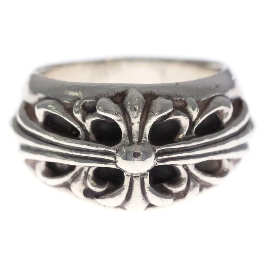 CHROME HEARTS クロムハーツ FLRL CRS フローラルクロス リング シルバー BCA346 CHROME HEARTS（クロムハーツ） FLRL CRS フローラルクロス リング