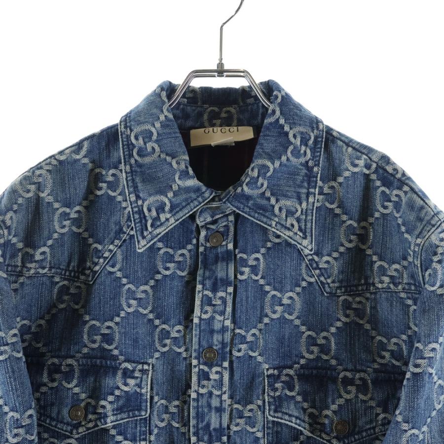 GUCCI（グッチ） GG Jacquard Denim Shirt GGジャカード デニムシャツ