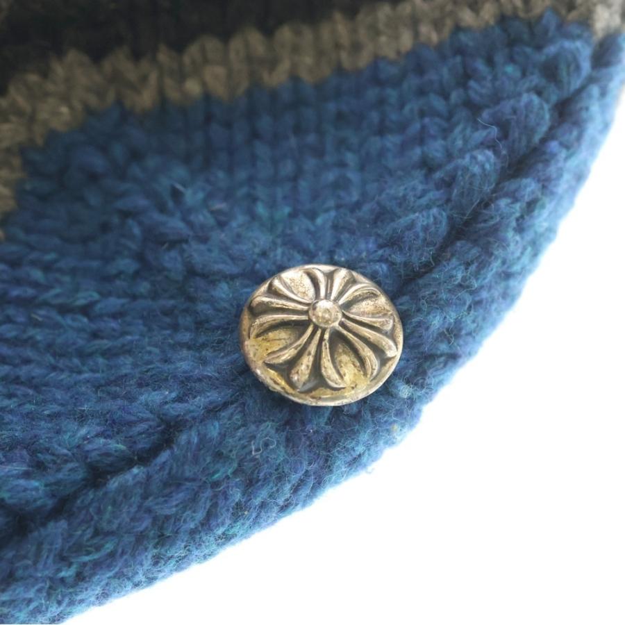 CHROME HEARTS（クロムハーツ） Double Cross Striped Cashmere Beanie