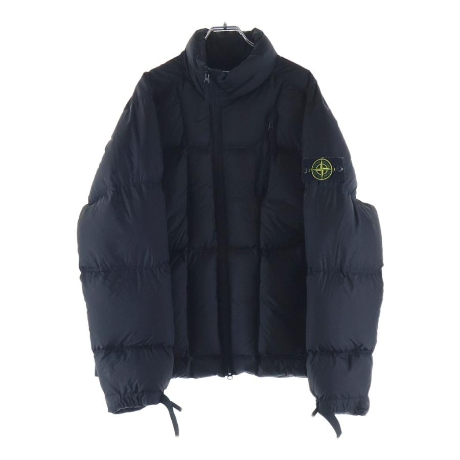 y*e様 STONE  ダウンジャケット M 黒 美品 ワッペン付き STONE ISLAND（ストーン アイランド） 26SS quilted-design jacket