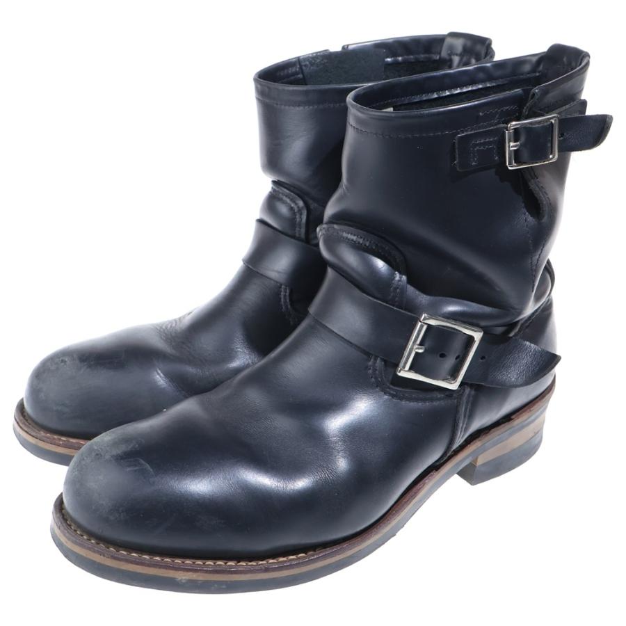 レザーエンジニアブーツ ブラックRED WING RED WING レッド ウイング レザーハイカットエンジニアブーツ ブラック