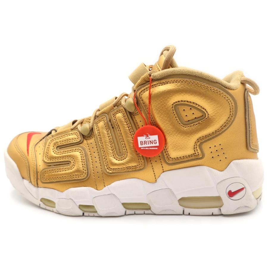 エアモアアップテンポ supremeコラボ ゴールド Supreme（シュプリーム） Air More Uptempo Metallic Gold 902290-700
