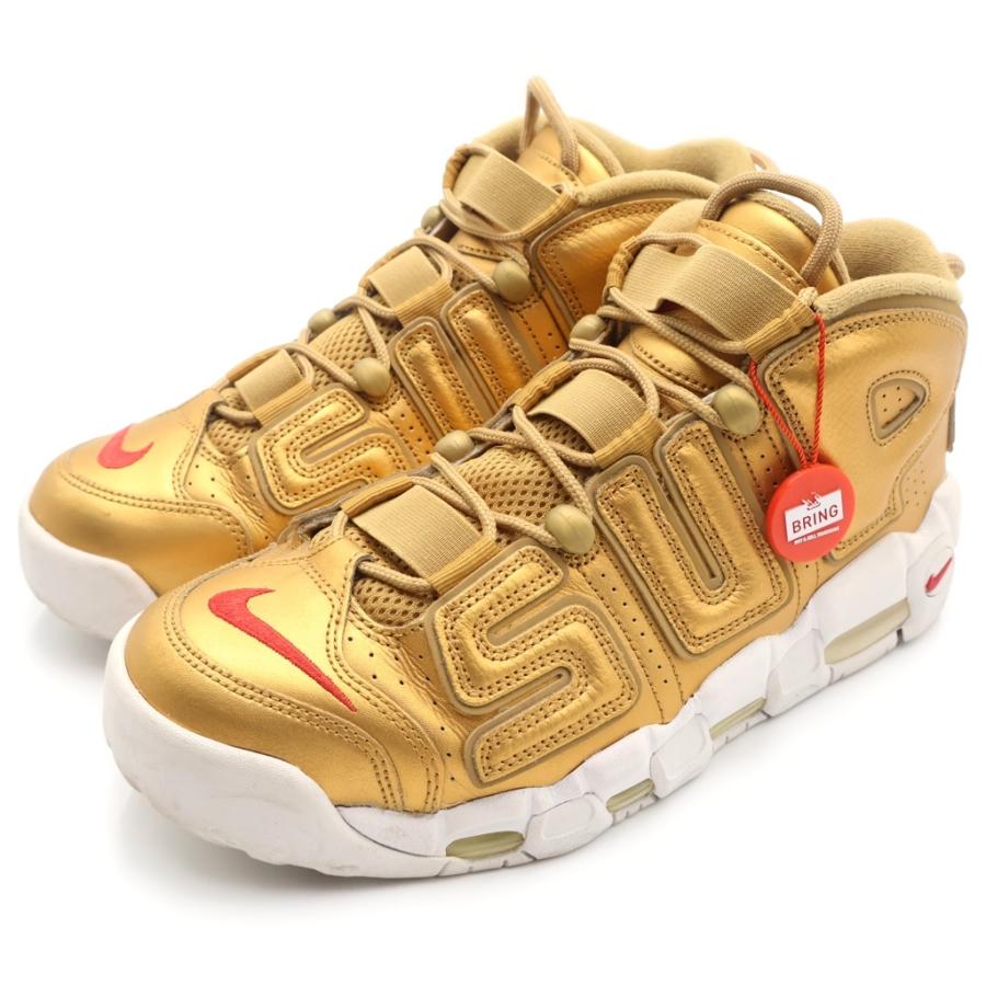 Supreme（シュプリーム） Air More Uptempo Metallic Gold 902290-700