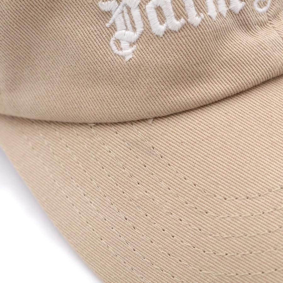 Palm Angels パームエンジェルス ロゴ刺繍 コットン キャップ PMLB003C99FAB001 ベージュ Palm Angels（パームエンジェルス） ロゴ刺繍 コットン キャップ