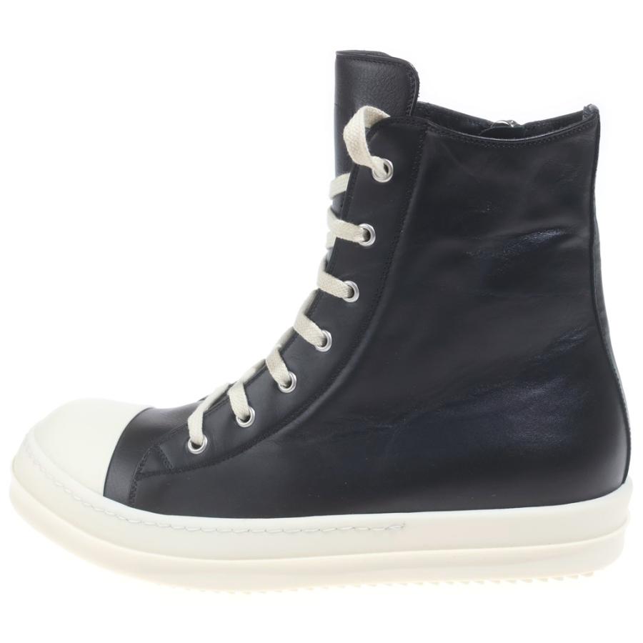 Rick Owens スニーカー ブラック ホワイト Rick Owens（リック・オウエンス） 22AW SNEAKERS レザー ハイカット