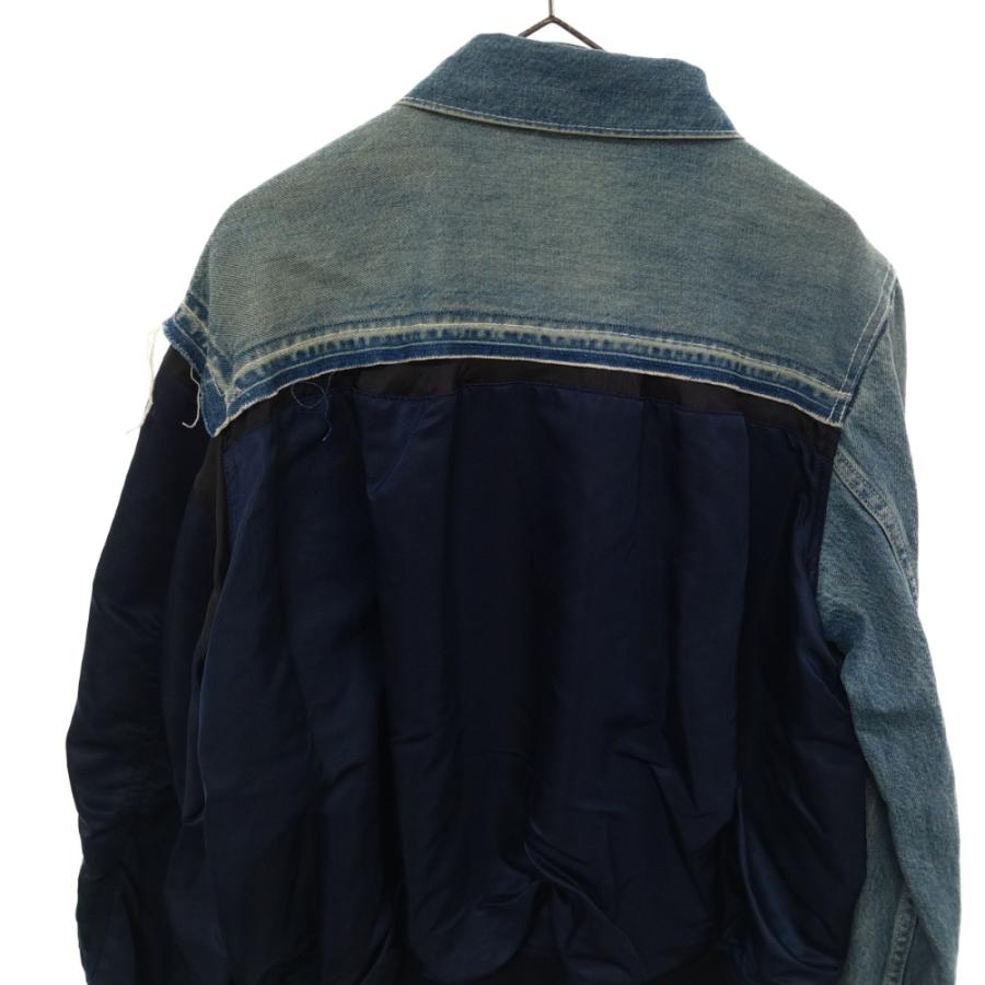 sacai サカイ 19SS デニムドッキングジップアップブルゾン sacai サカイ 19SS デニムドッキングジップアップブルゾン