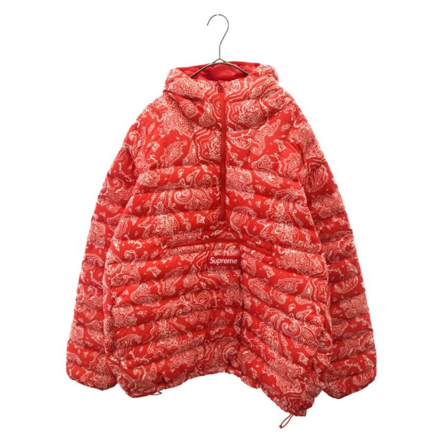 Supreme シュプリーム 22AW ペイズリー柄 ハーフジップ ダウン Supreme シュプリーム 22AW ペイズリー柄 ハーフジップ ダウン