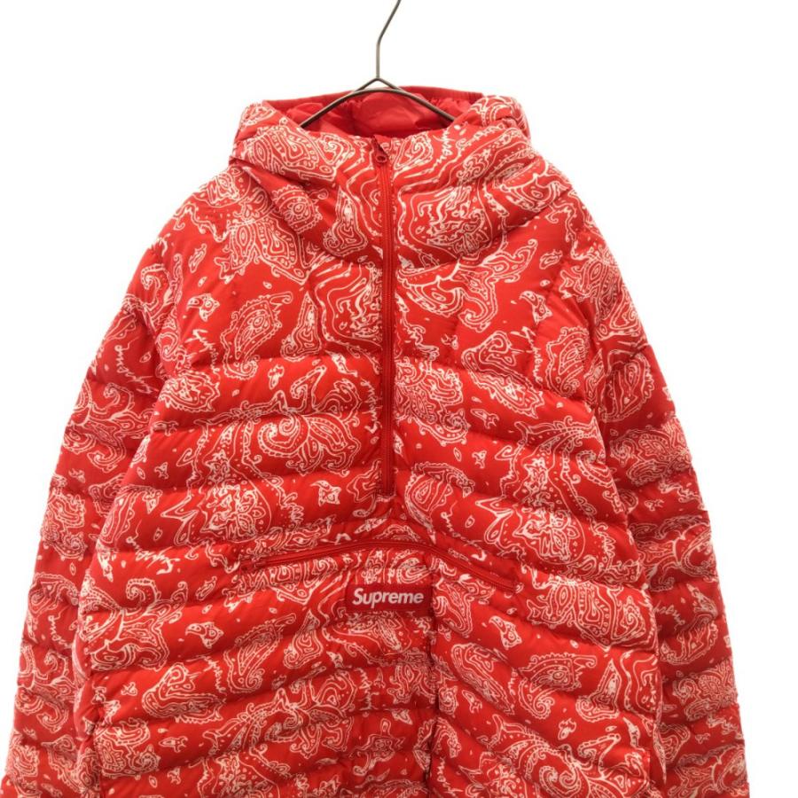 Supreme シュプリーム 22AW ペイズリー柄 ハーフジップ ダウン Supreme シュプリーム 22AW ペイズリー柄 ハーフジップ ダウン