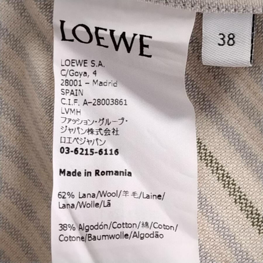 LOEWE ロエベ ストライプ柄 ウールジャガード オーバーサイズ LOEWE ロエベ ストライプ柄 ウールジャガード オーバーサイズ