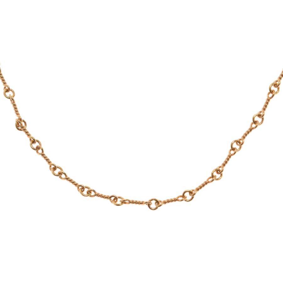 CHROME HEARTS クロムハーツ 22K NECKCHAIN T20/ツイストチェーン 