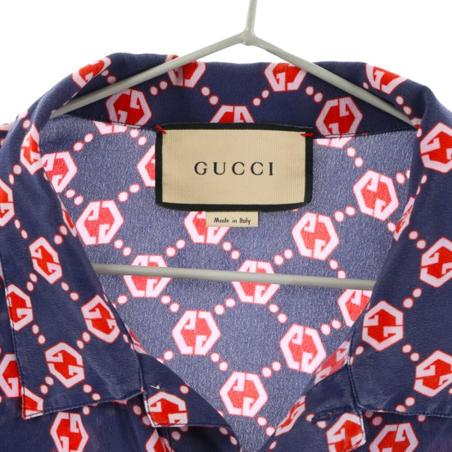 GUCCI（グッチ） 21SS GG総柄 ヘキサゴン シルククレープ ボウリング