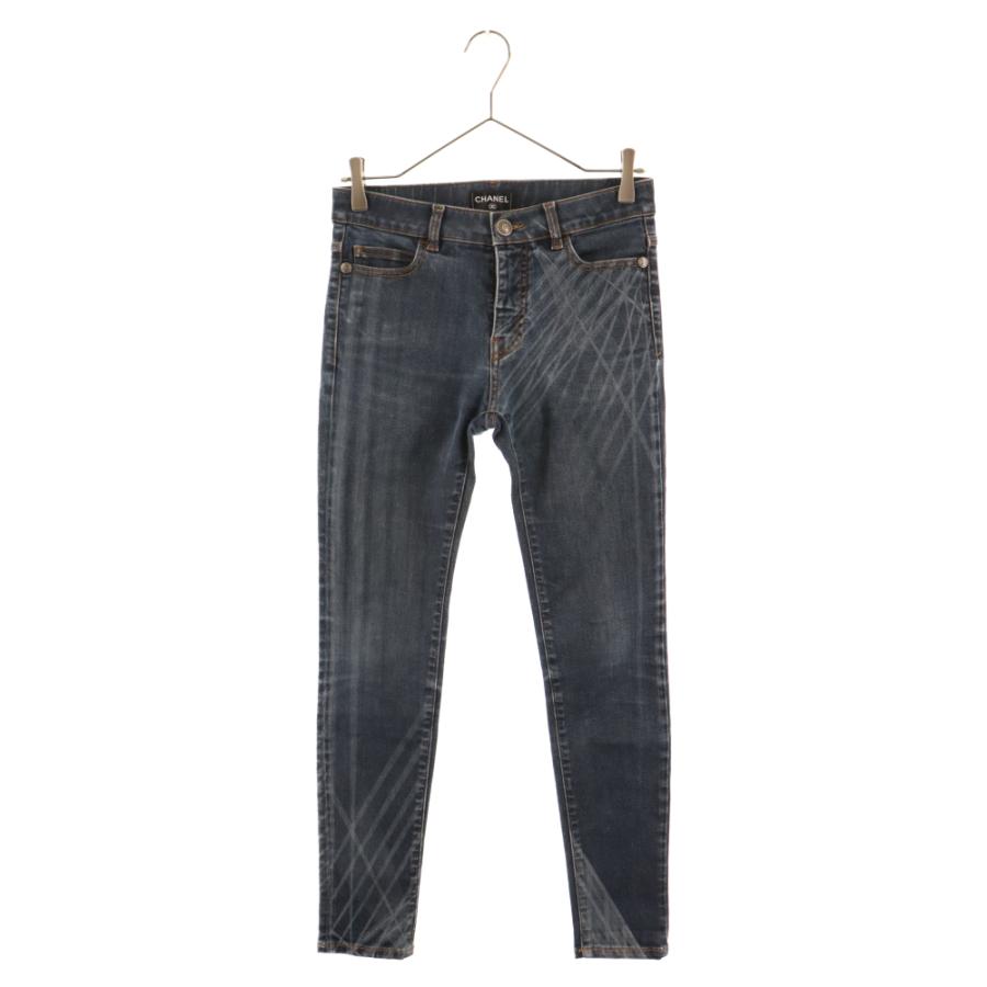CHANEL シャネル ココマークボタン デニムパンツ レディース  