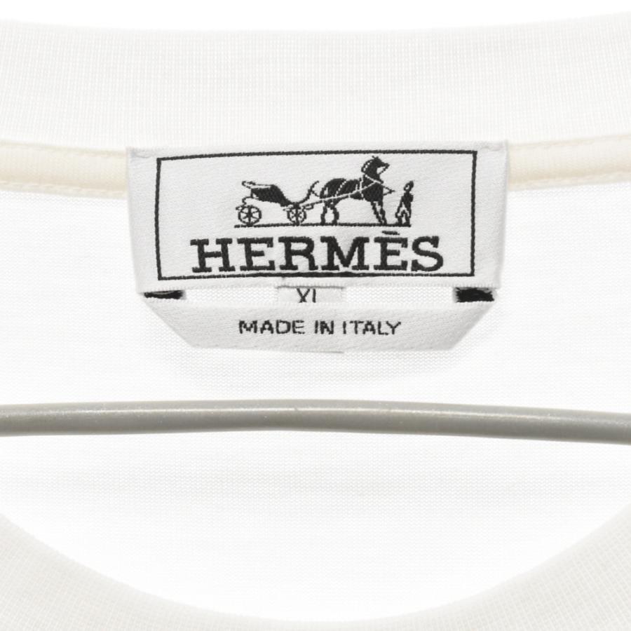 HERMES エルメス Poulp Watch プリント クルーネック半袖Tシャツ 