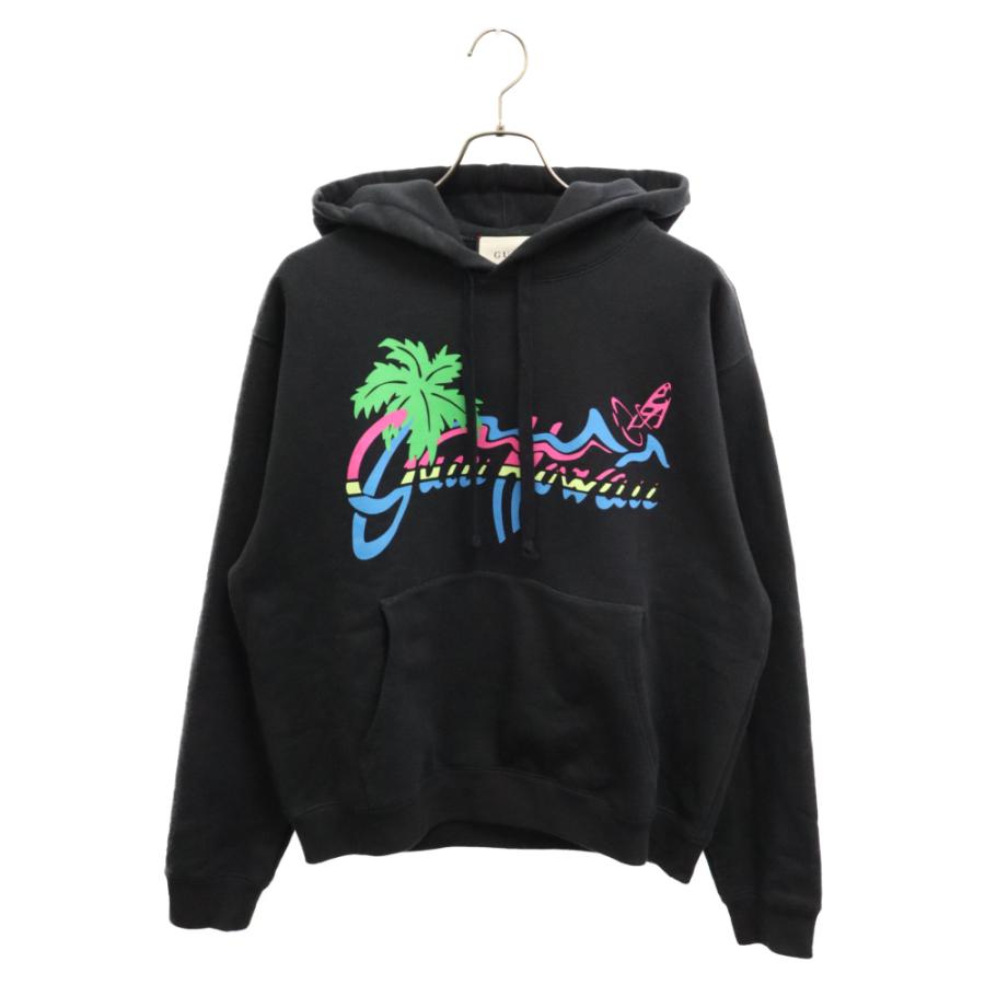 GUCCI グッチ 20SS ハワイプリントフーディ プルオーバー GUCCI グッチ 20SS ハワイプリントフーディ プルオーバー