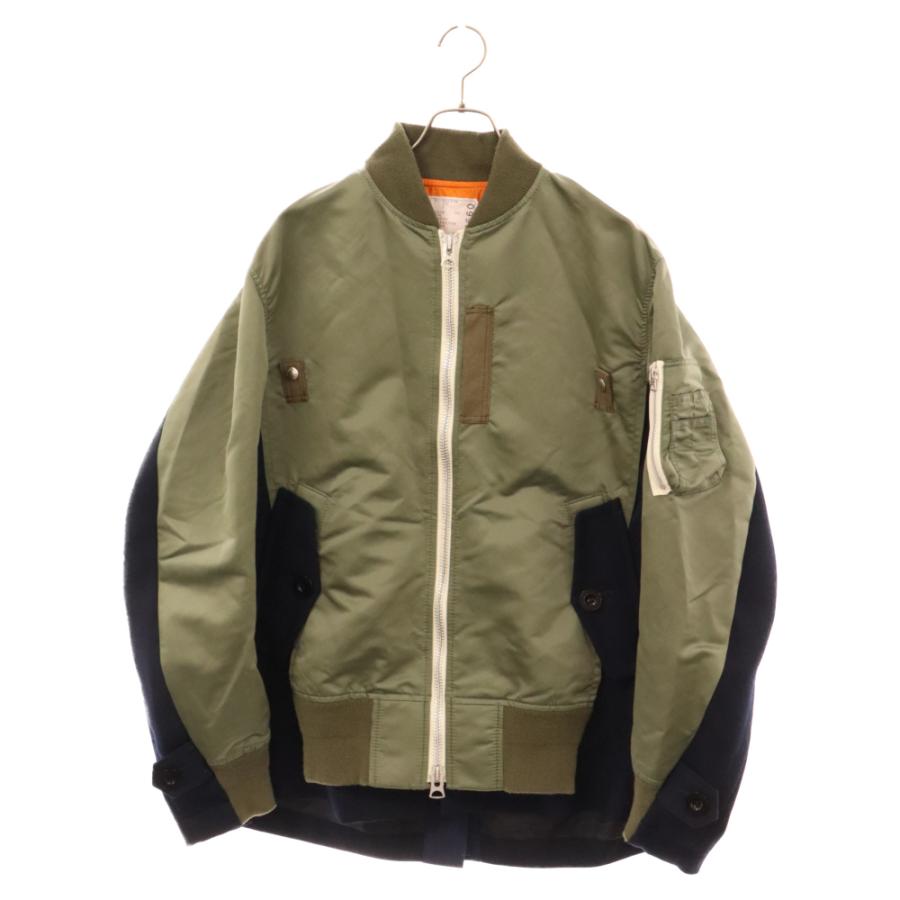 sacai Sacai サカイ 21AW Wool Surge Nylon Twill Blouson sacai Sacai サカイ 21AW Wool Surge Nylon Twill Blouson