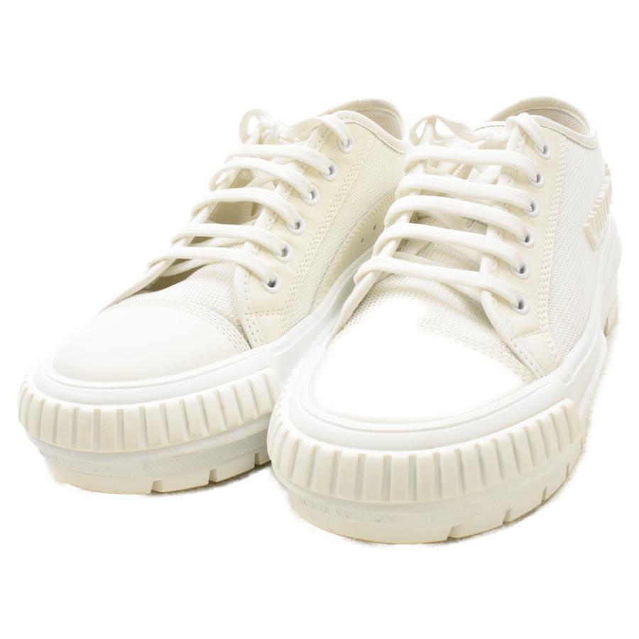 ルイヴィトン LVトレイナー ライン レザー スニーカー デニム 27.5cm LOUIS VUITTON（ルイ・ヴィトン） LVスクァッドライン スニーカー