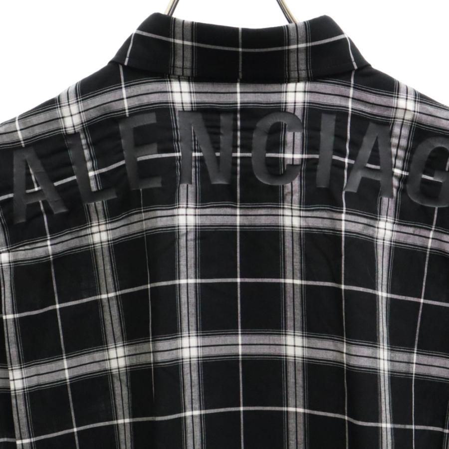 BALENCIAGA バレンシアガ Back Logo Check L/S Shirt バックロゴ BALENCIAGA バレンシアガ Back Logo Check L/S Shirt バックロゴ