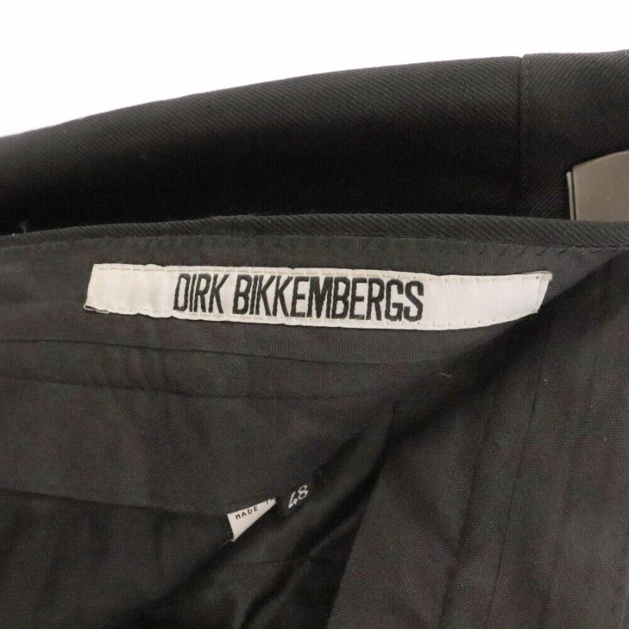 DIRK BIKKEMBERGS ダークビッケンバーグ レーヨンライン切り替え ウールスラックスパンツ ブラック｜shopbring｜05