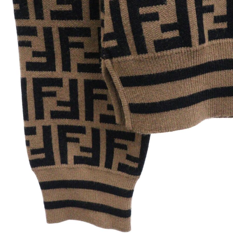 FENDI フェンディ 18AW ×FILA フィラ ズッカ柄 ロゴ刺繍 クルー FENDI フェンディ 18AW ×FILA フィラ ズッカ柄 ロゴ刺繍 クルー