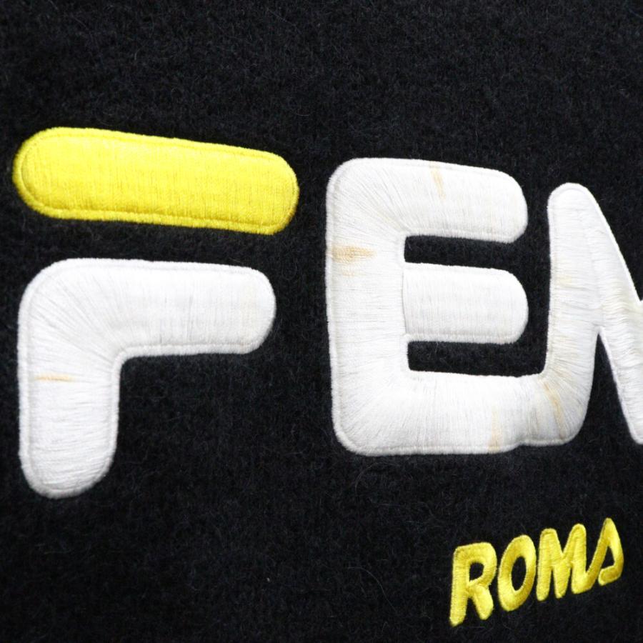 FENDI フェンディ ×FILA フィラ ロゴ刺繍 モヘア混 ハイネック FENDI フェンディ ×FILA フィラ ロゴ刺繍 モヘア混 ハイネック