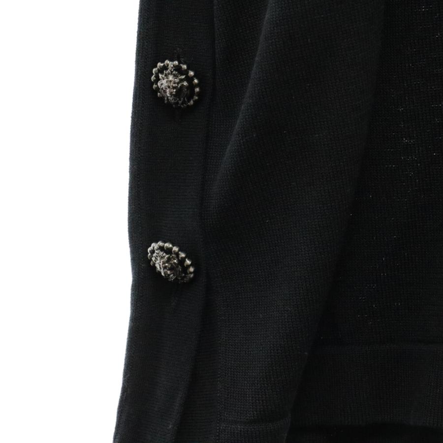 極美品 シャネル ココマーク ニット ワンピース 半袖 黒 M レディース