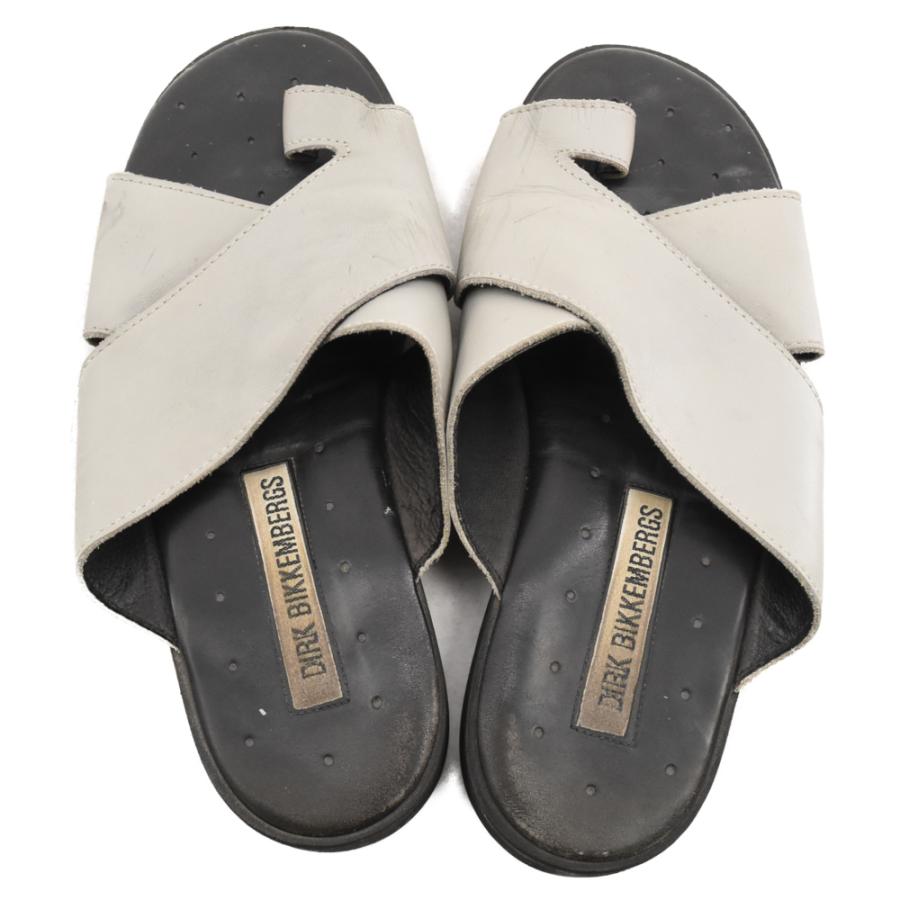 DIRK BIKKEMBERGS ダークビッケンバーグ レザー サンダル グレー DIRK BIKKEMBERGS ダークビッケンバーグ レザー サンダル グレー