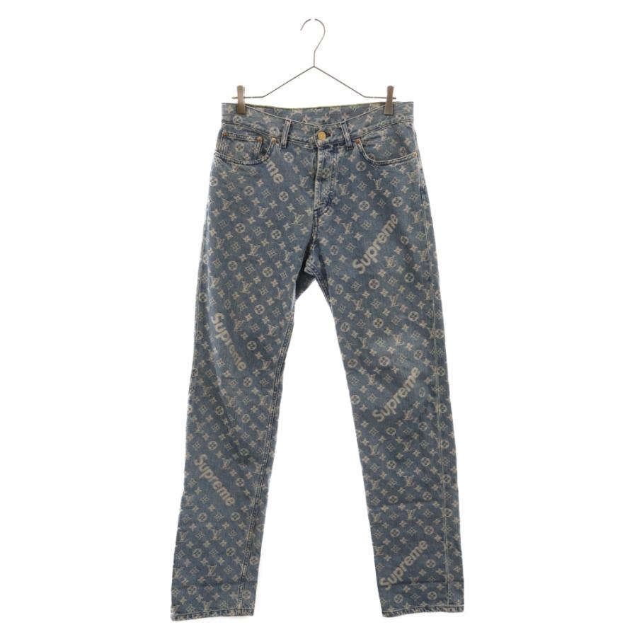 Supreme SUPREME シュプリーム 17AW ×LV Monogram Regular Jeans Supreme SUPREME シュプリーム 17AW ×LV Monogram Regular Jeans