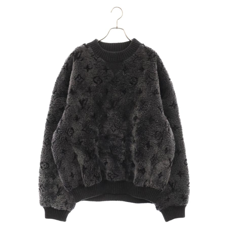 LOUIS VUITTON ルイヴィトン MONOGRAM SHEARLING CREWNECK LOUIS VUITTON ルイヴィトン MONOGRAM SHEARLING CREWNECK