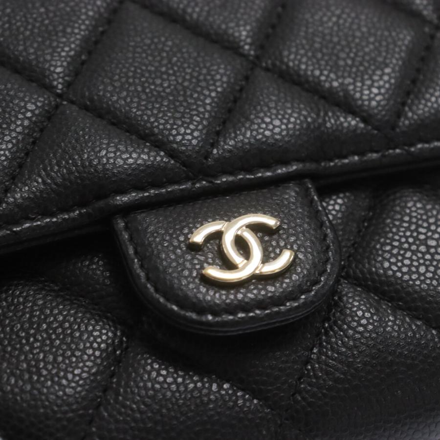 CHANEL（シャネル） マトラッセ フォンケース キャビアスキン ココ